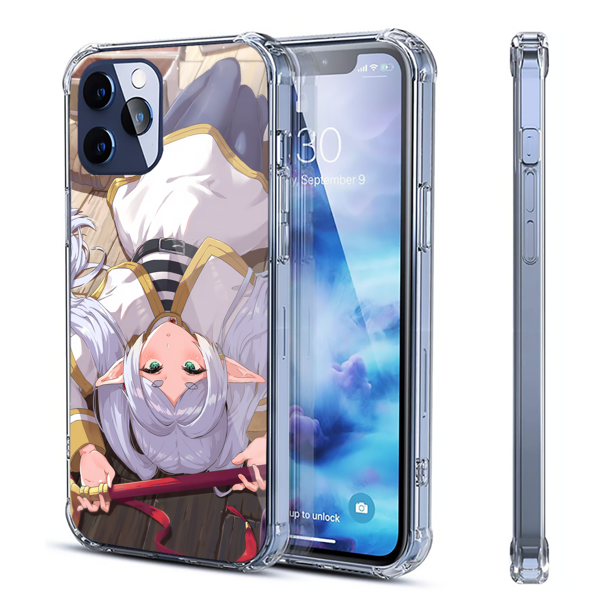 （画像用） 葬送のフリーレン Frieren 【iPhone 12シリーズ対応】透明スマホケース（クリアソフトケース）